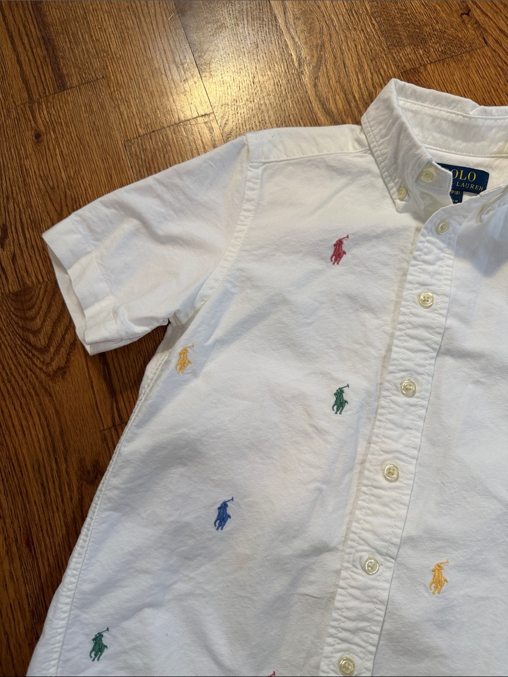 Boy’s Polo Ralph Lauren Button Up Shirt. Size Small 8. Like New Condition. - Picture 6 of 11